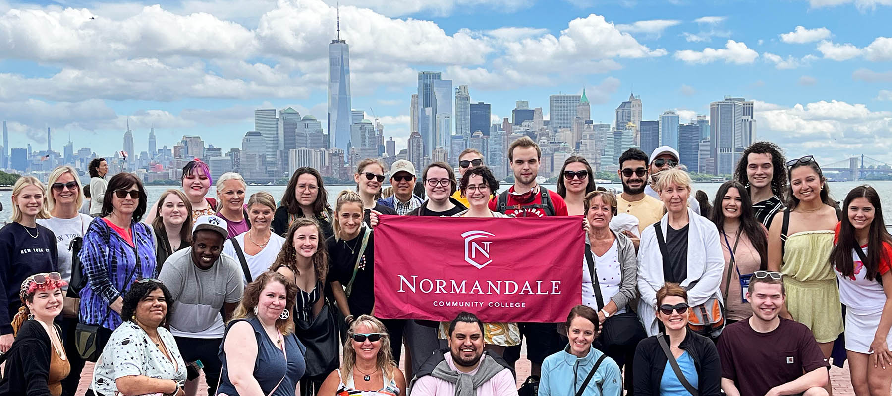 Students enjoying the opportunity to travel and learn through Normandale's academic travel abroad program.
